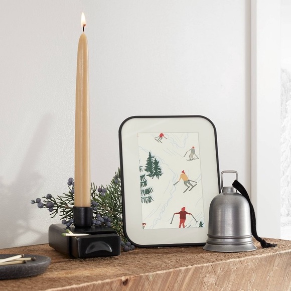 NWT Hearth & Hand with Magnolia Taper Candleholder Built In Matchbox and… - Picture 2 of 7